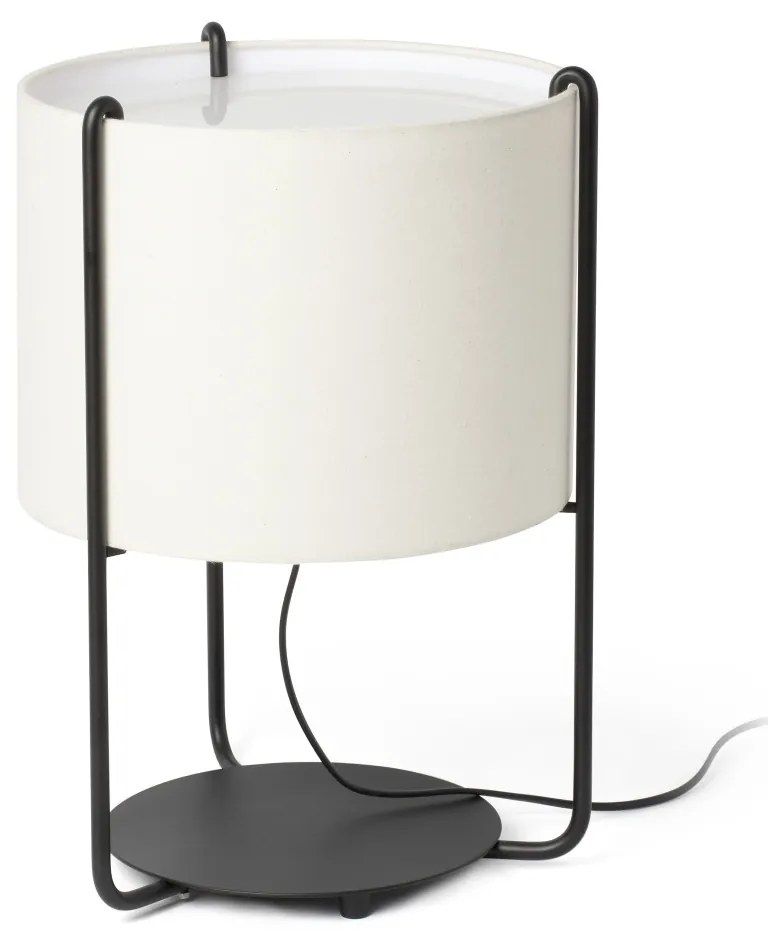 Lampa masa / Veioza moderna design elegant DRUM bej