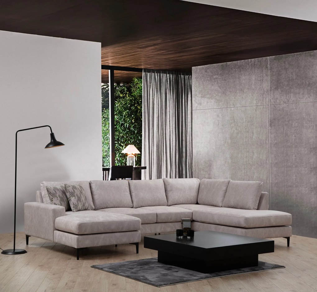 Canapea de colț Porto Corner (CHL-02-C-EOT) - Beige