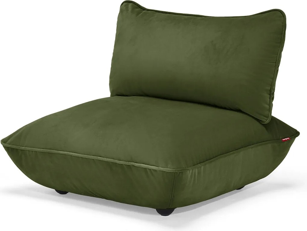 Scaun din catifea Sumo, cu modul, culori multiple - Fatboy Culoare: verde inchis