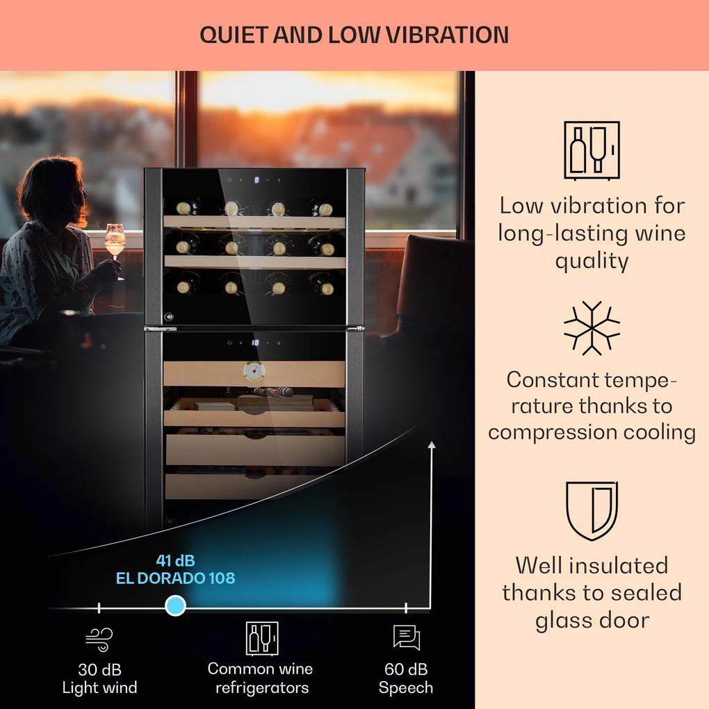 El Dorado 108 umidor și frigider pentru vin, ecran tactil, 108L, LED