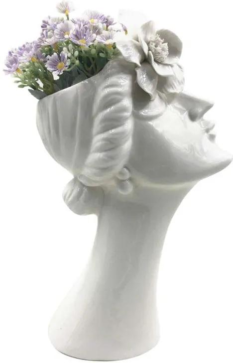 Vază decorativă Purity, 32,8x19x13,6 cm, portelan, alb