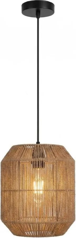 Aigostar - Lustru suspendat pe cablu 1xE27/60W/230V bej Ø 23 cm