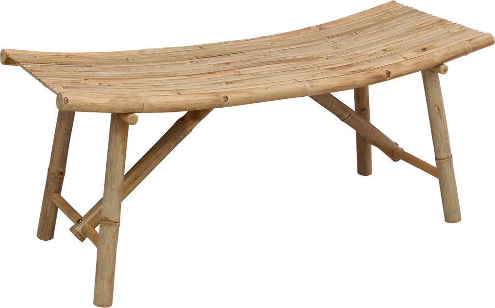 vidaXL Bancă de grădină natural 110 x 45 x 50 cm Bambus