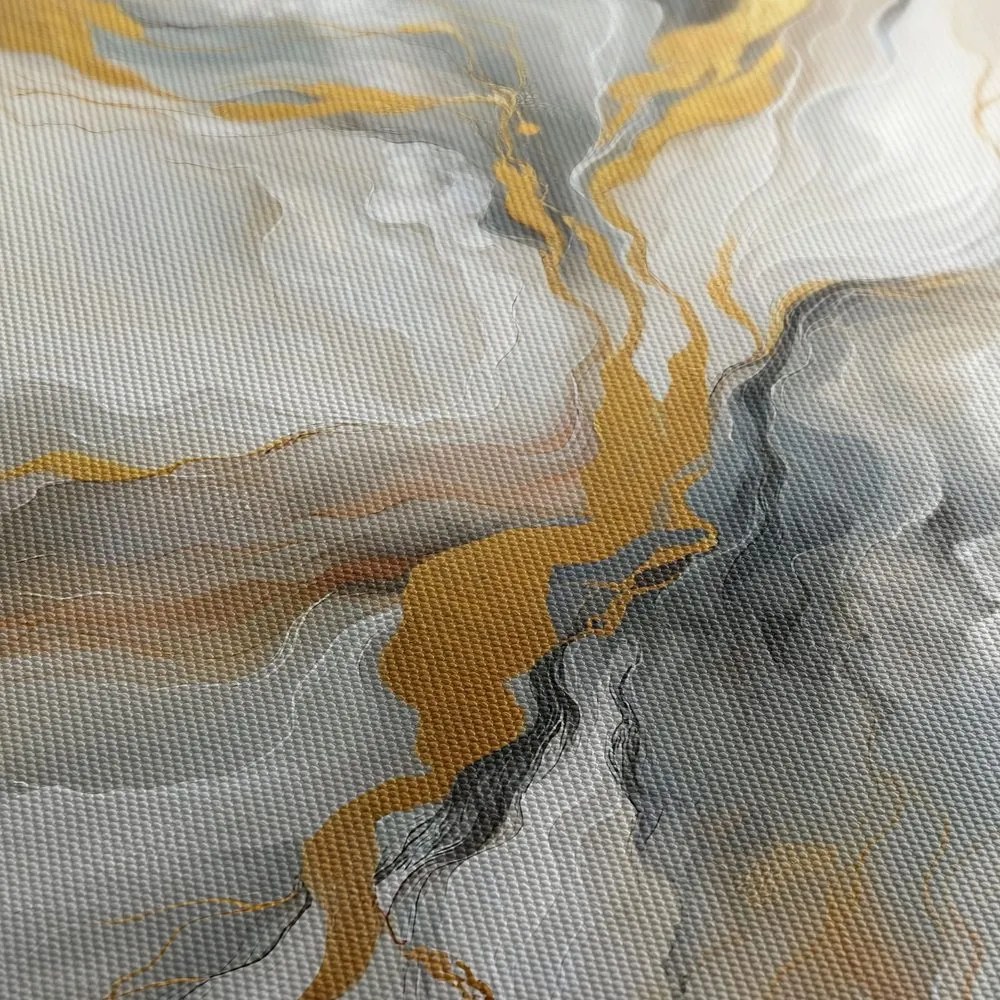 Tablou abstract marmură aurie