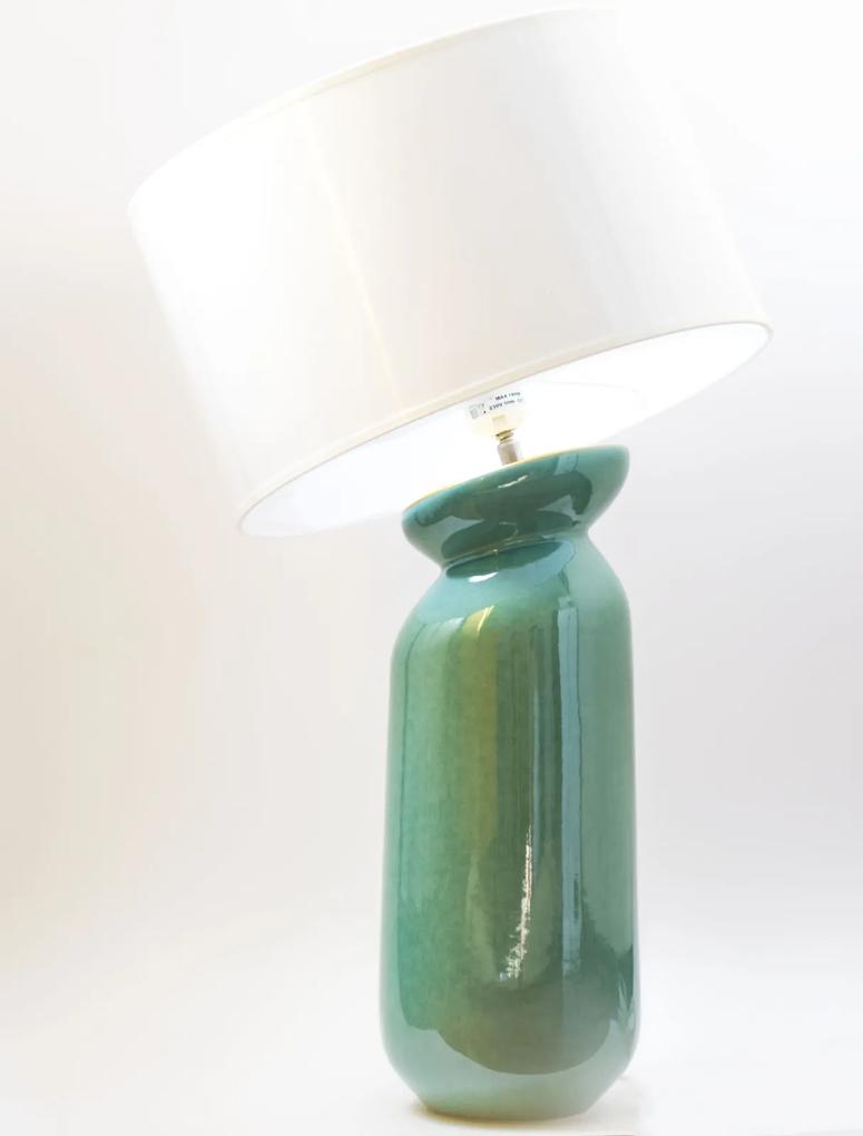Lampa HERITAGE, ceramica, turquoise, 42x16.5 cm