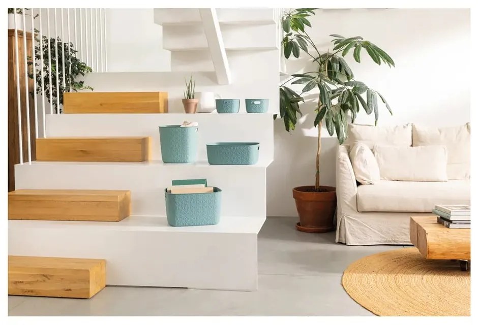 Coș de depozitare din plastic 38x29x22 cm Softex – Curver