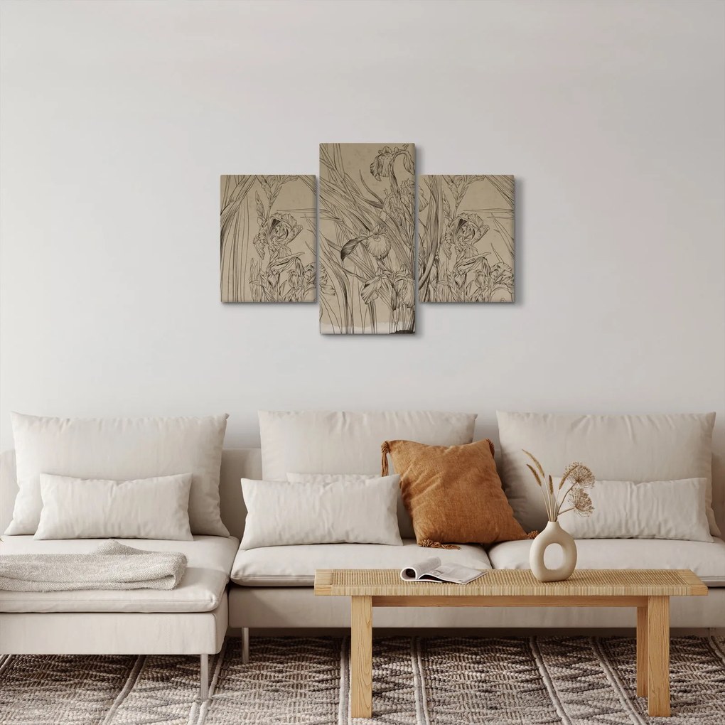 Tablou - Contururile plantelor (90x60 cm)