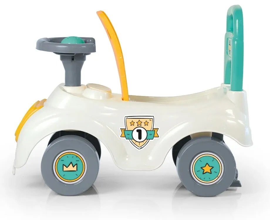 În jos Scooter masina cu spătar, alb