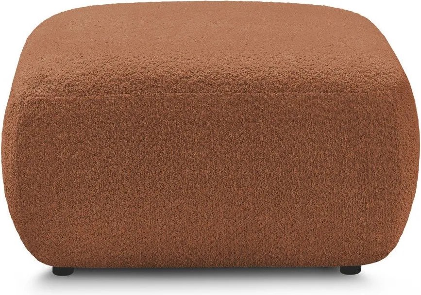 Taburet portocaliu cu tapițerie din țesătură bouclé Montaigne – Bobochic Paris