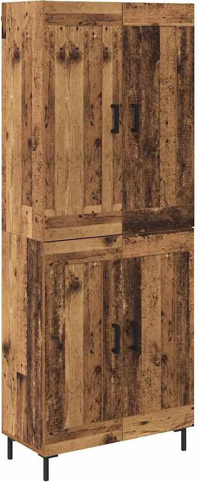 vidaXL Bufet 2 pcs Lemn Vechi Lemn compozit