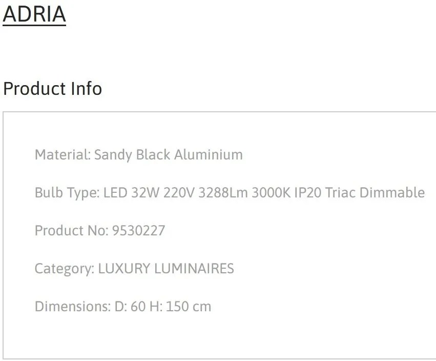 Lustra LED suspendata design elegant ADRIA D-60cm