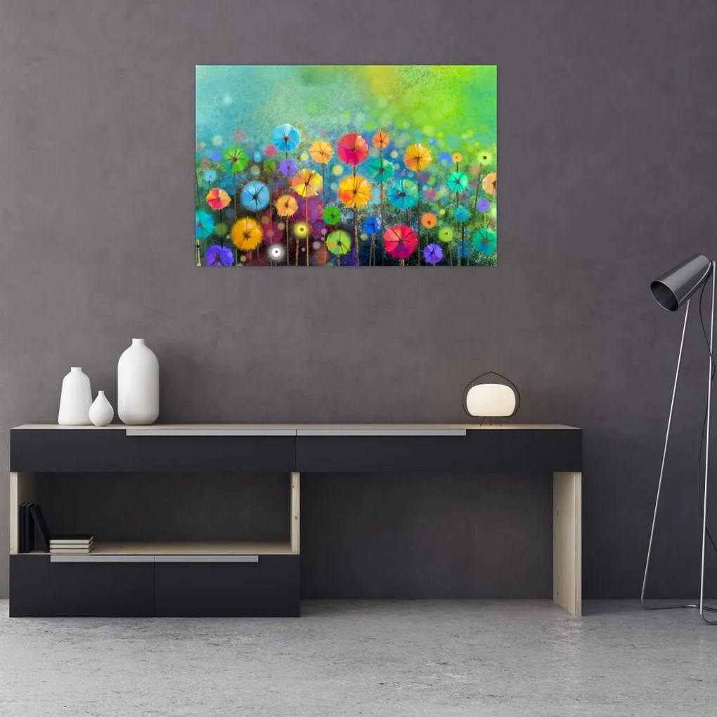 Tablou - Flori abstract (90x60 cm)