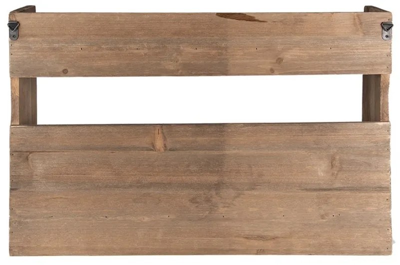 Etajera de perete, natur, din lemn, Woodmere