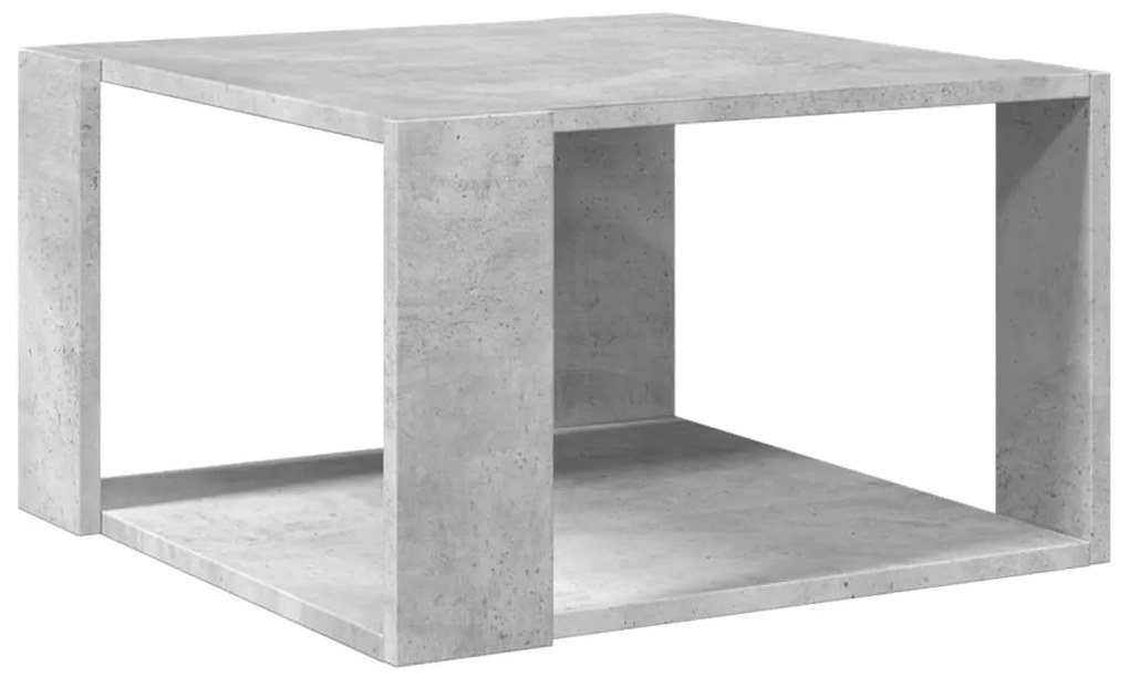 848139 vidaXL Măsuță de cafea, gri beton, 51,5x51,5x30 cm, lemn prelucrat