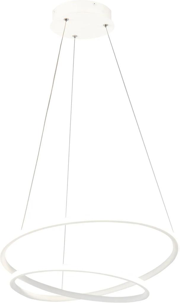 Corp de iluminat circular alb din metal cu LED exterior Nola 2