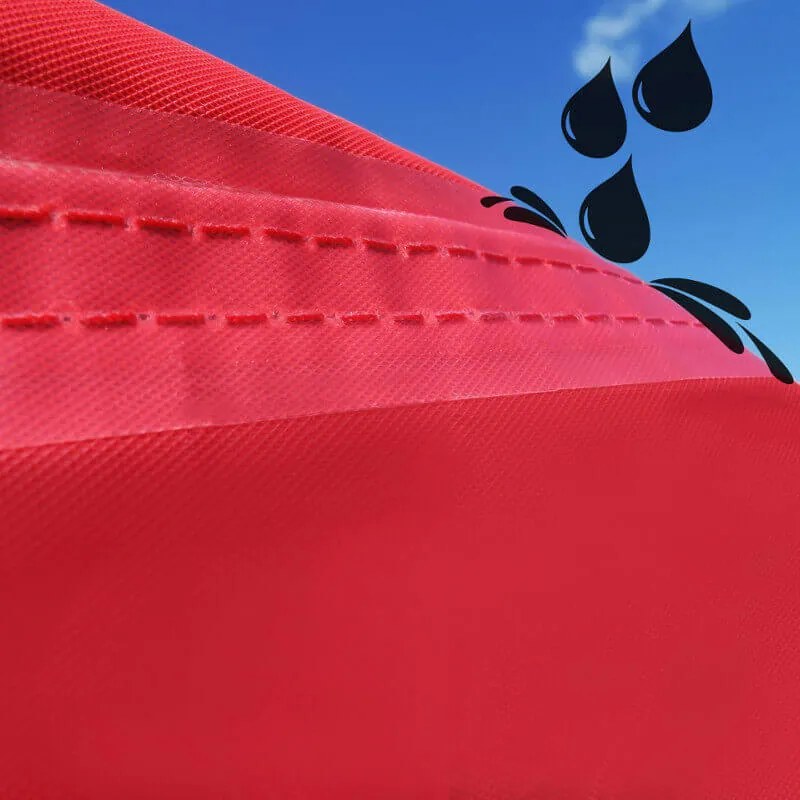 Cort de grădină 3x4,5m Oțel | Foișor pliabil rapid pentru evenimente și petreceri - cu 3 pereți - Alb