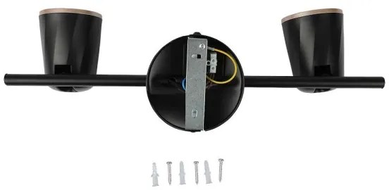 Spot LED 2xLED/5W/230V 3000K negru