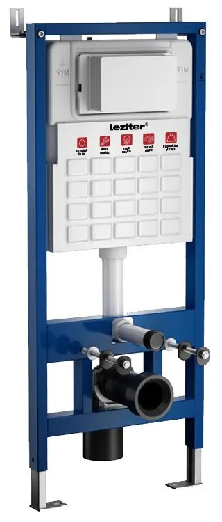 Roya Tina 82CHR set rezervor de toaletă de perete negru