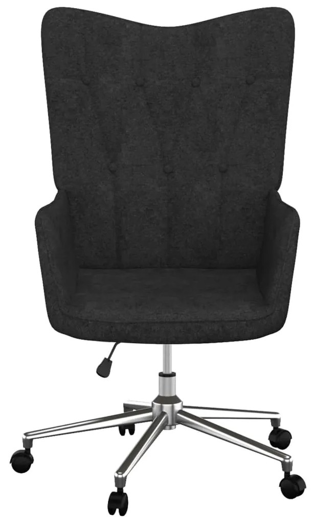 327639 vidaXL Scaun de relaxare, negru, material textil