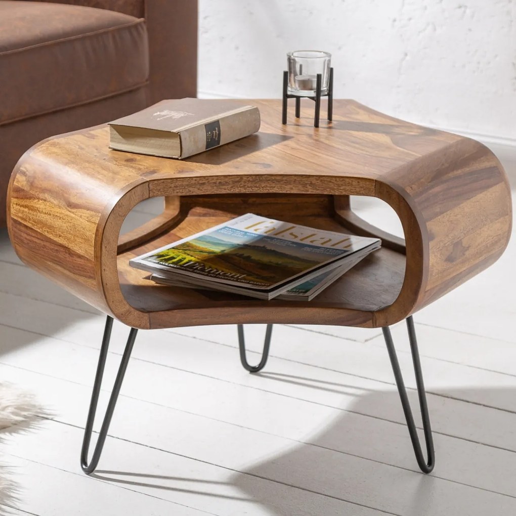 Masuta design deosebit Organic Living 60cm Sheesham A-39752 VC