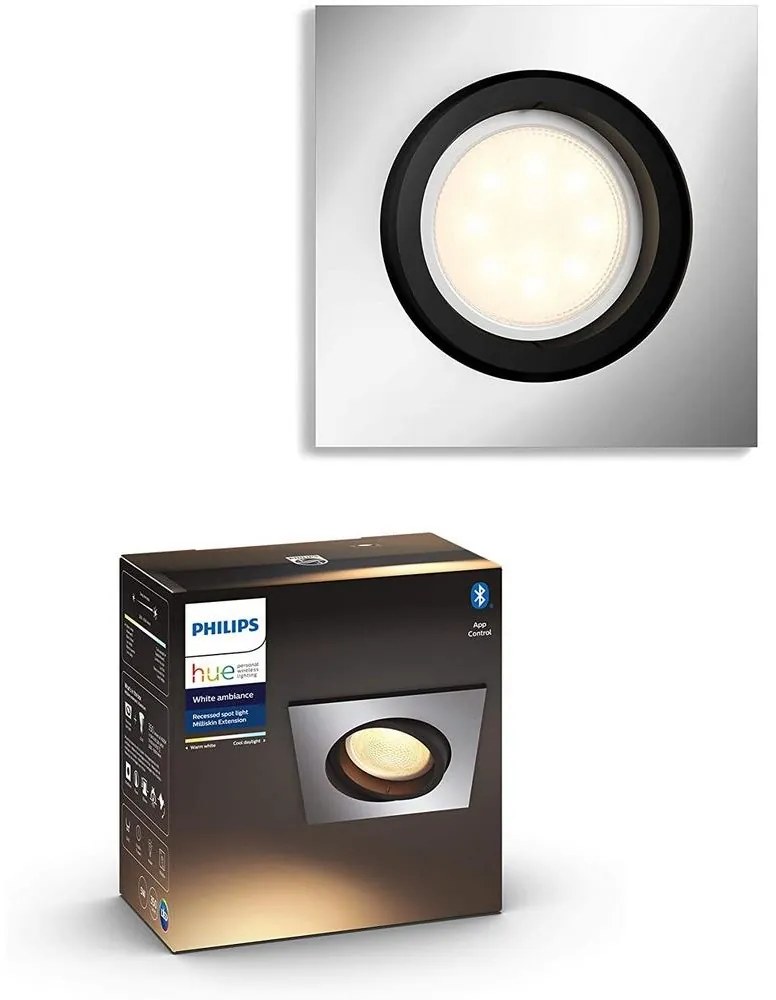 Corp de iluminat LED dimabil MILLISKIN 1xGU10/5W/230V Philips 50421/48/P9