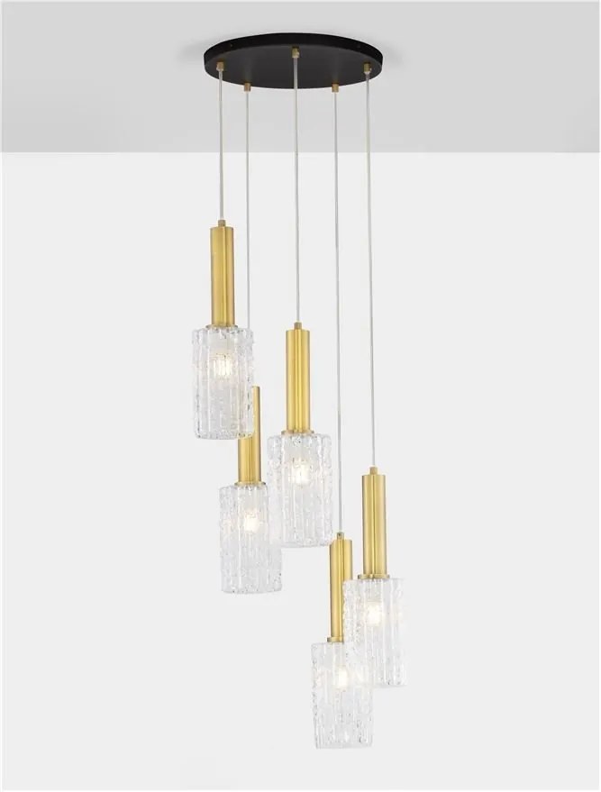 Lustra cu 5 pendule design modern Certa