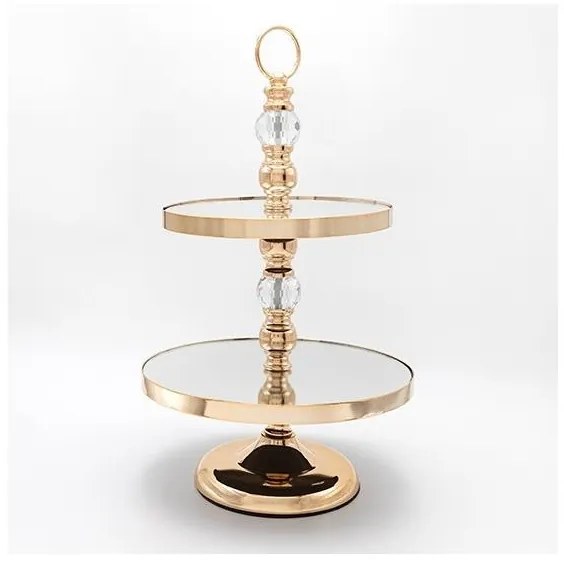 Tavă decorativă 50x30 cm auriu