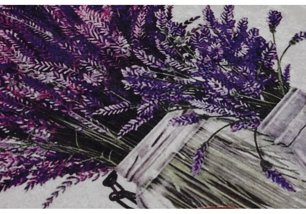 Covorașe de baie mov/gri-deschis 2 buc. 60x100 cm Purpura – Foutastic