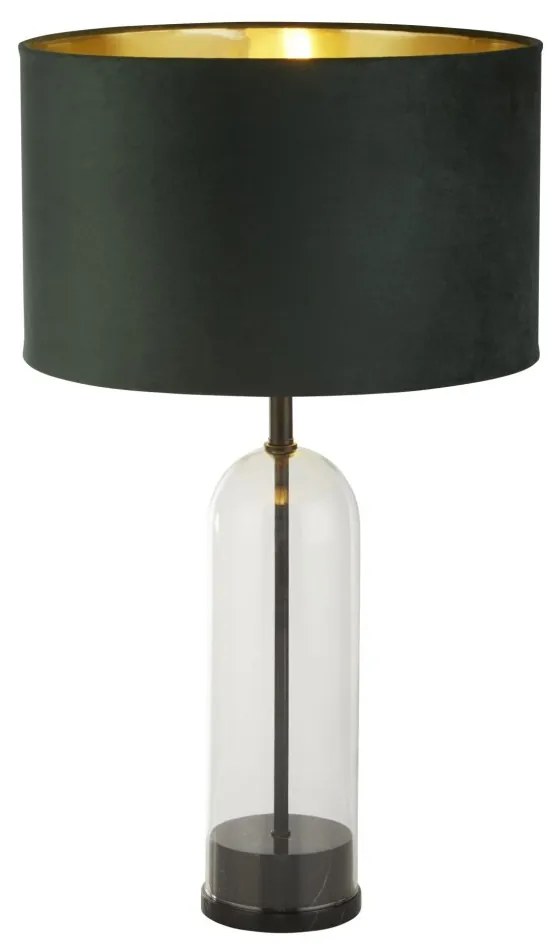 Veioza/Lampa de masa design decorativ Oxford negru, verde