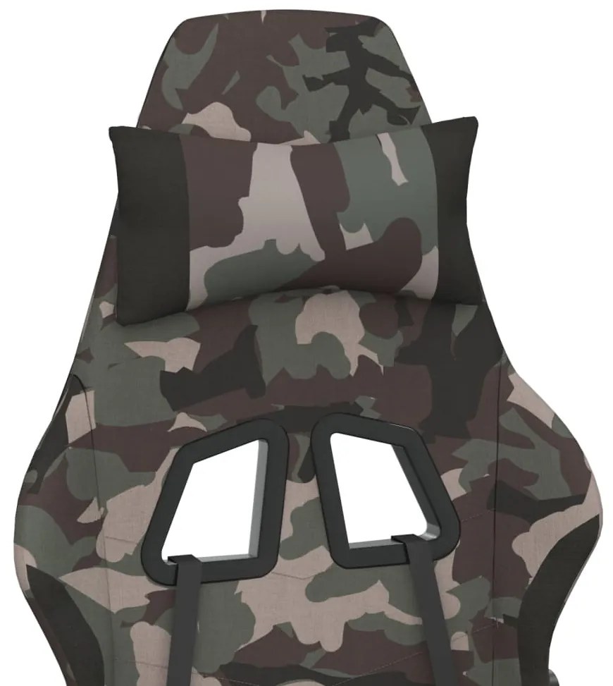 Scaun de jocuri, camuflaj si negru, textil