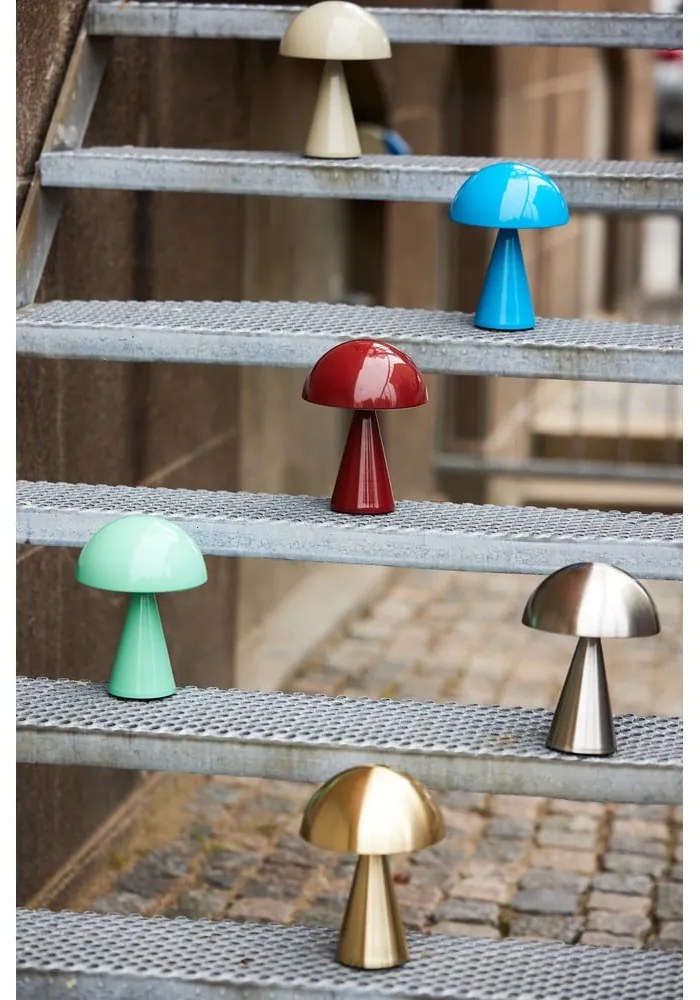 Veioză verde-mentă LED cu intensitate reglabilă (înălțime 20 cm) Mush – Hübsch