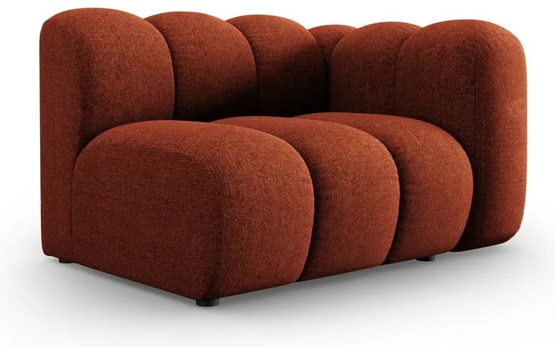 Modul pentru canapea cărămiziu (cu colț pe partea dreaptă) Lupine – Micadoni Home