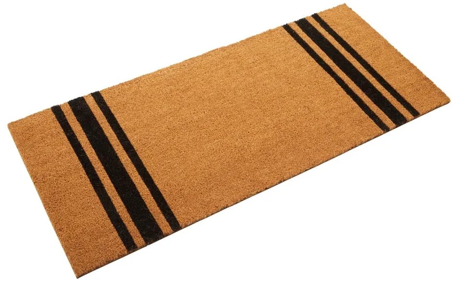 Covoraș de intrare din fibre de nucă de cocos 55x125 cm Black Stripe – Premier Housewares