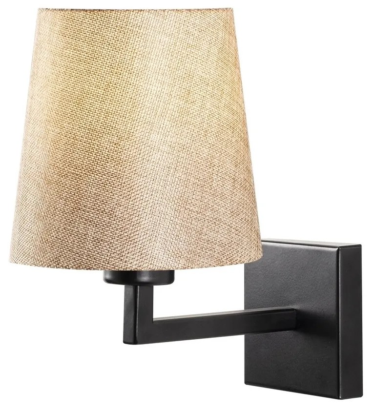 Lampa de perete Opviq Profil, 24x30 cm, E27, 100 W, negru/crem