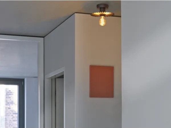 Osram - Plafonieră PLISSEE 1xE27/15W/230V Ø 20 cm antracit