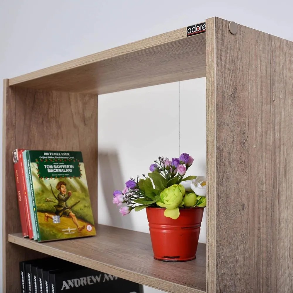 Biblioteca Adore Modern, 5 rafturi, 64x182x26 cm