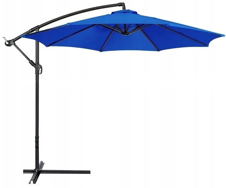 Umbrela de soare pliabila pentru gradina SOLIMARE 300 cm, albastra