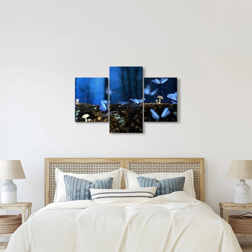 Tablou cu fluturi alabstre (90x60 cm)