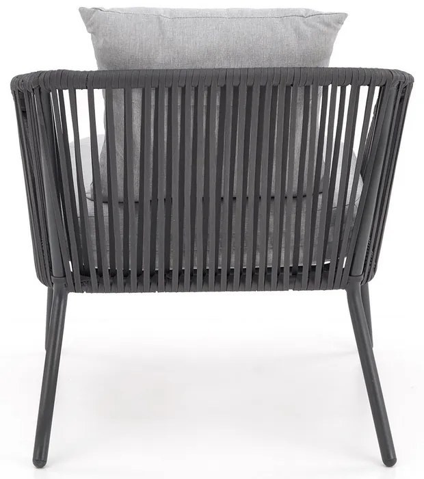 Set de gradina Rocca - 5 locuri, gri
