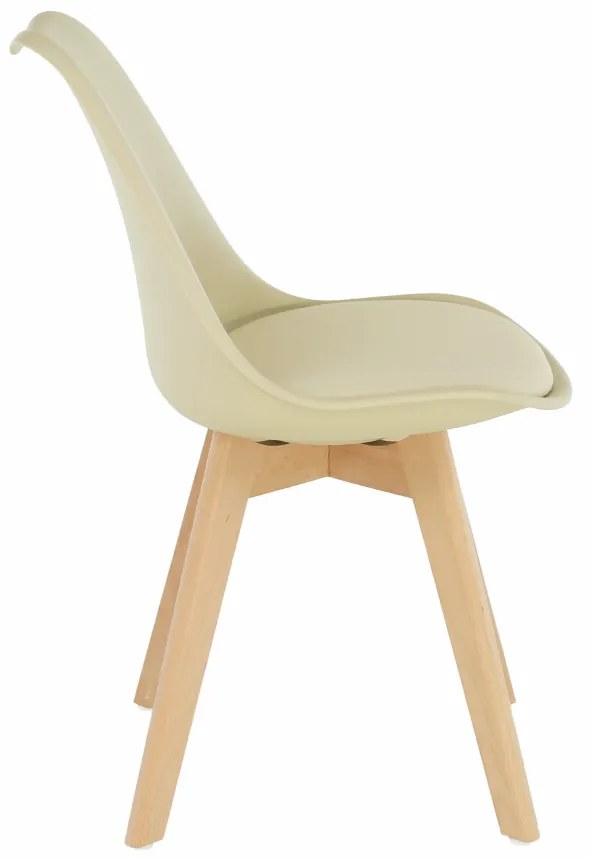 Scaun, cappuccino vanilie fag, BALI 2 NEW - Livrare rapida Bej