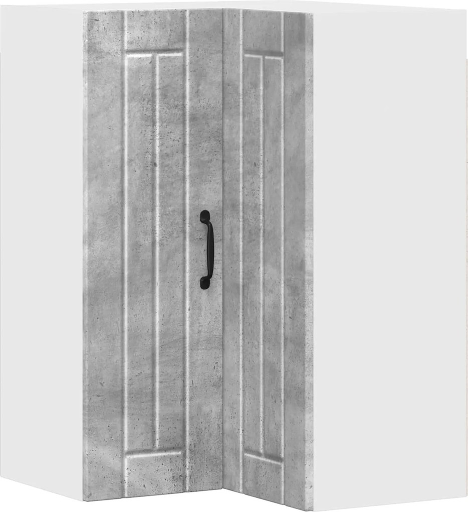 vidaXL Dulap de bucătărie Gri din beton 57 x 57 x 80 cm Lemn compozit