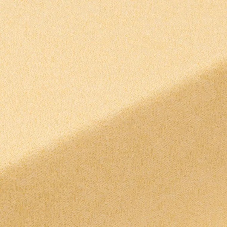 decoDoma Cearşaf cu elastic frotir EXCLUSIVE galben set 2 buc 90 x 200 cm