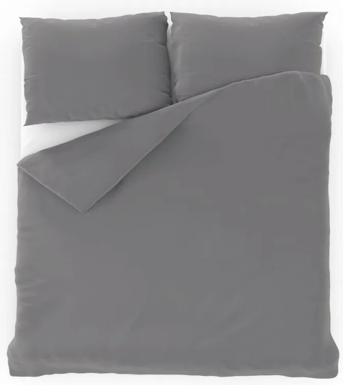 Kvalitex Lenjerie de pat din bumbac, gri deschis, 140 x 200 cm, 70 x 90 cm, 140 x 200 cm, 70 x 90 cm