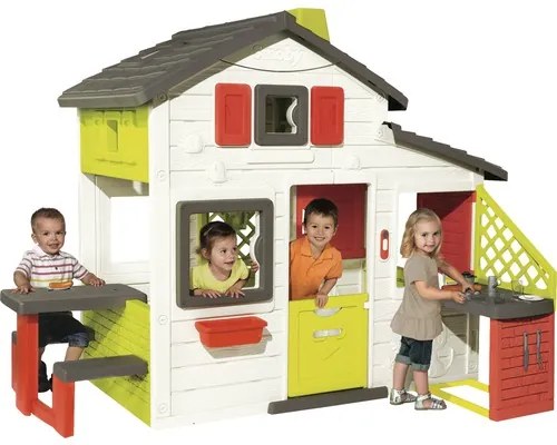 Căsuță pentru copii Smoby Friends Playhouse cu bucătărie 155x217x172 cm