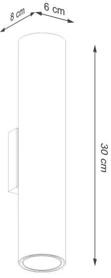 Aplică Sollux SL.1493 LAGOS 2xGU10/10W/230V roșu
