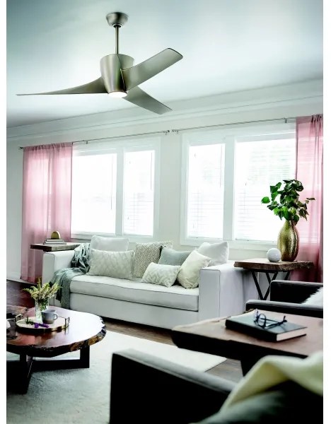 Ventilator LED dimabil de tavan Kichler KLF-PHREE-56-BN PHREE 10W/230V + telecomandă