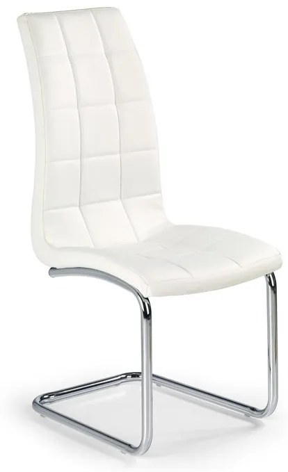 Scaun K147 piele ecologica alb
