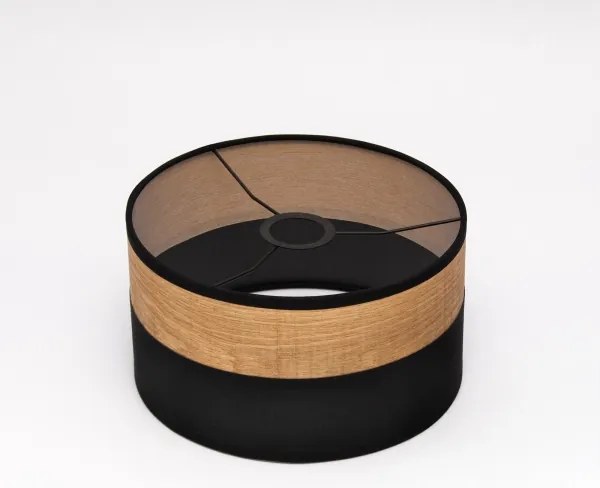 Lustră suspendată pe cablu ALBA 1xE27/15W/230V Ø 25 cm negru/maro