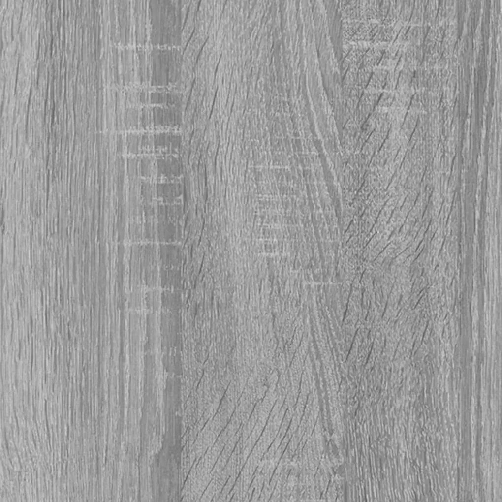 Dulap de chiuveta cu bazin incorporat gri sonoma lemn prelucrat sonoma gri, 100 x 38.5 x 45 cm