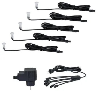 SET 5x corp de iluminat încastrat de exterior LED/0,16W IP67 MICRO 230V Paulmann 98891